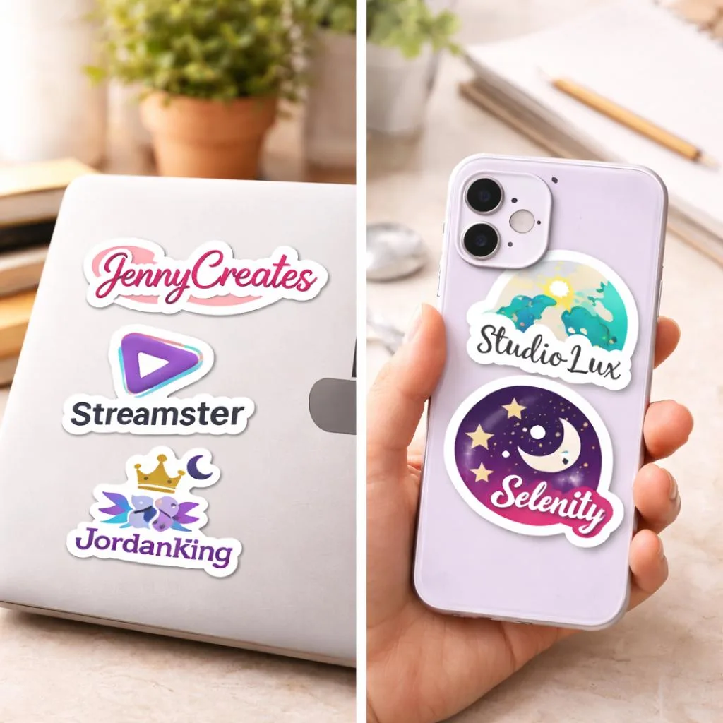 Custom Vinyl Sticker Pack (Set of 10) – Personalized Decals