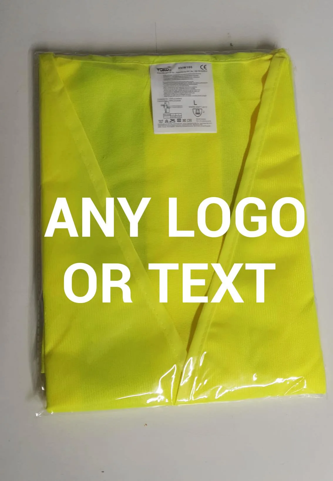 Personalized High Visibility Vest: Custom Text or Logo