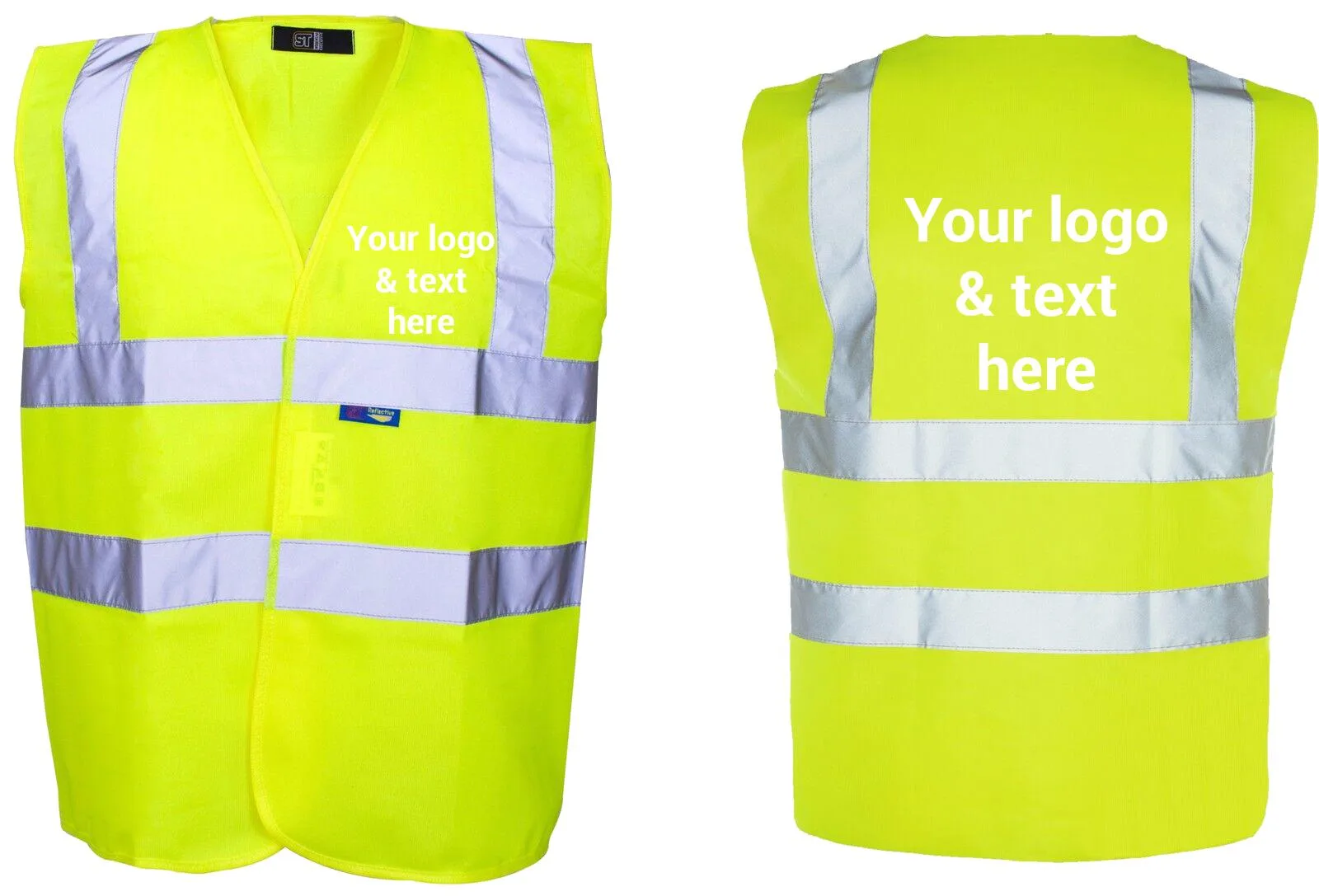Personalized High Visibility Vest: Custom Text or Logo