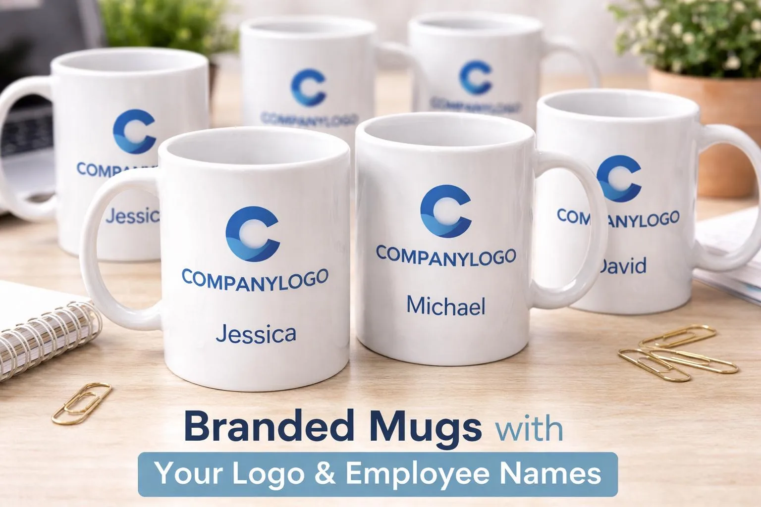 Office Employee Gifts – Custom Logo Coffee Mug, Corporate Staff Gift