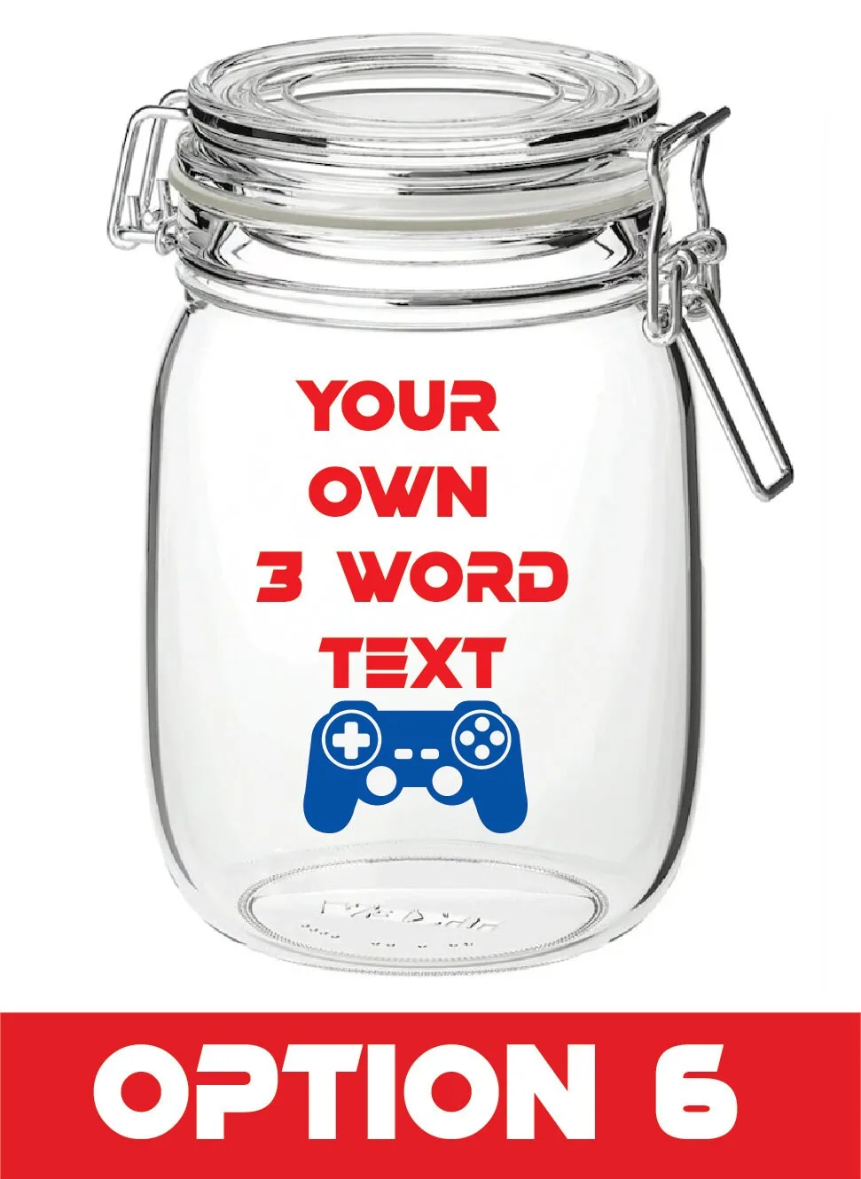 Personalized Gaming Snack Jar Vinyl Decal - Gamer Gift