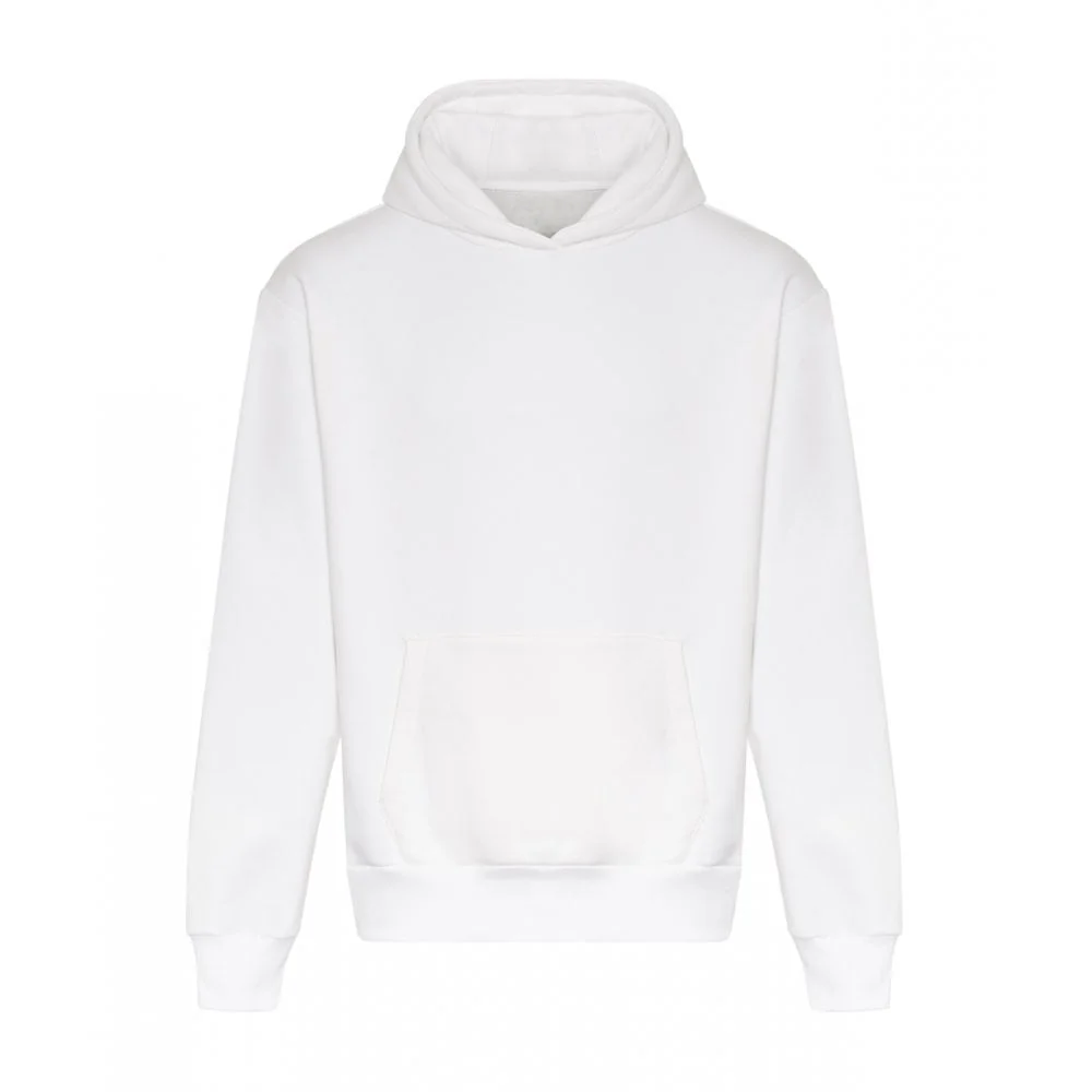 Custom Printed Heavyweight Signature Hoodie — AWDis JH120 in Arctic White