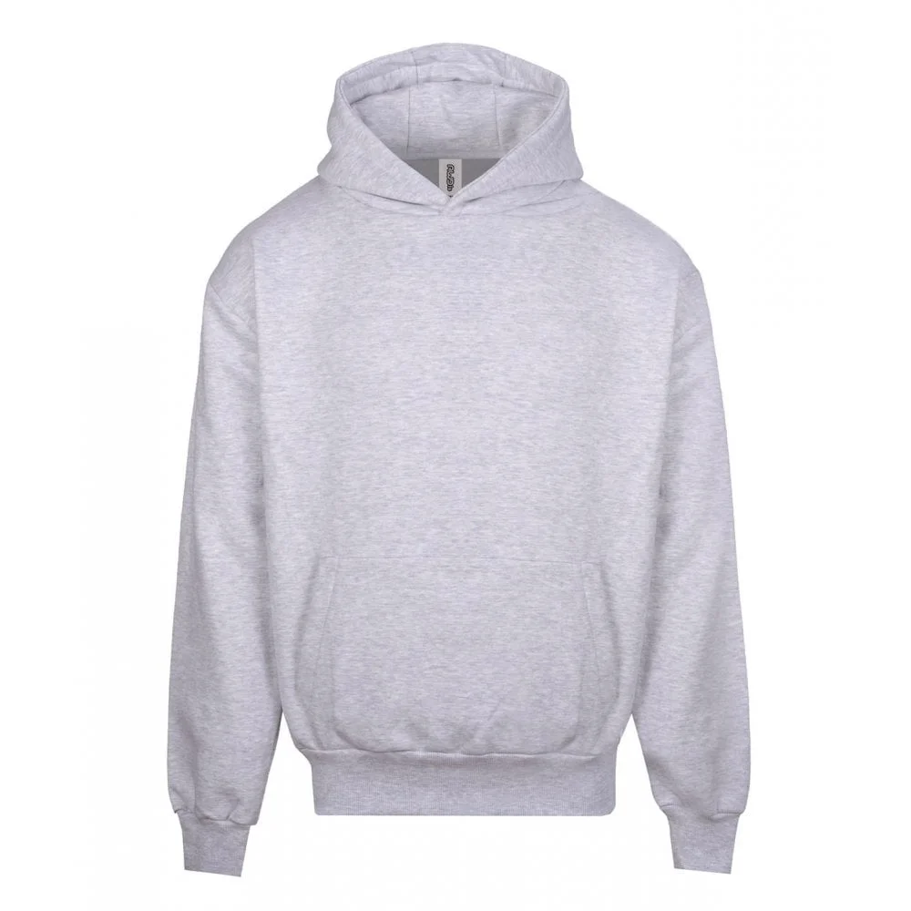 Custom Printed Heavyweight Signature Hoodie — AWDis JH120 in Ash
