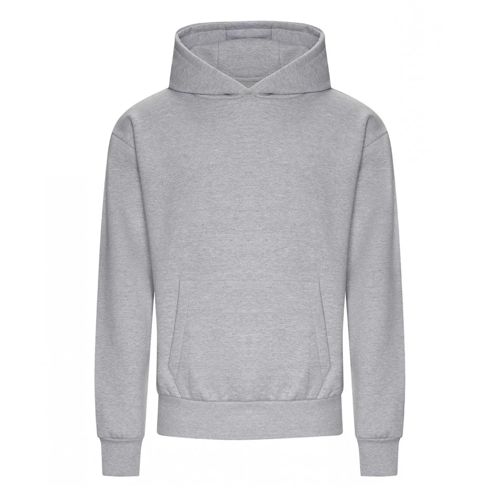 Custom Printed Heavyweight Signature Hoodie — AWDis JH120 in Heather Grey