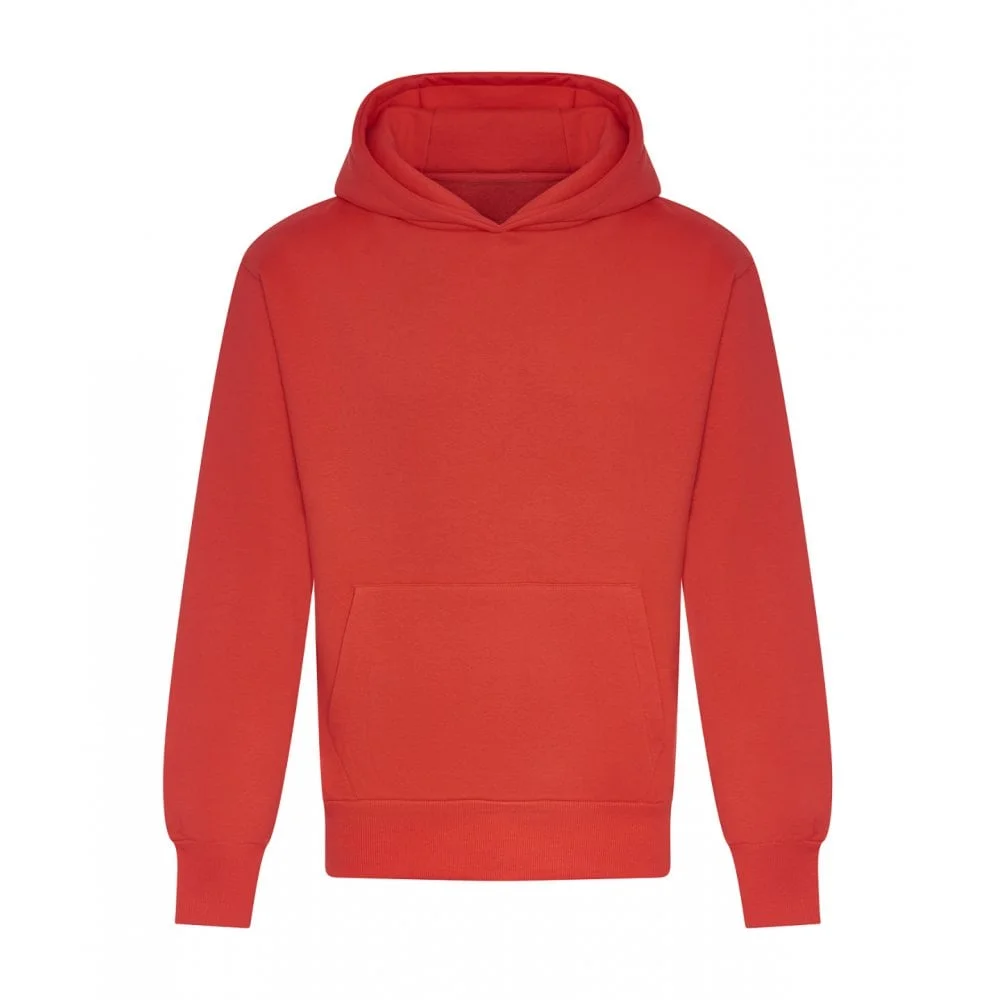 Custom Printed Heavyweight Signature Hoodie — AWDis JH120 in Soft Red