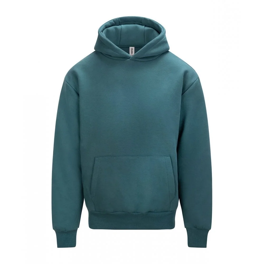Custom Printed Heavyweight Signature Hoodie — AWDis JH120 in Teal