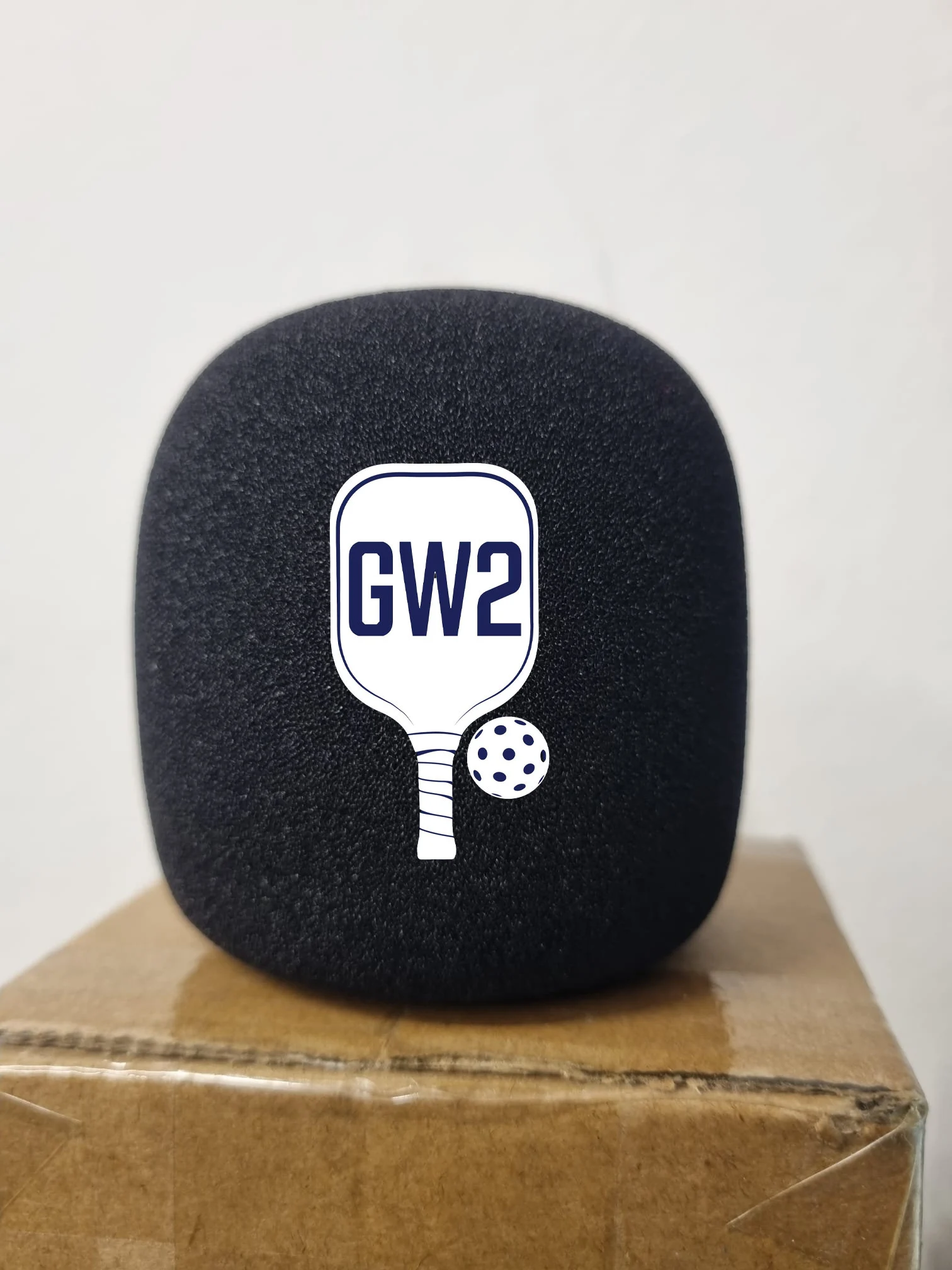 Rode Wireless Go II Foam Windshield with branding