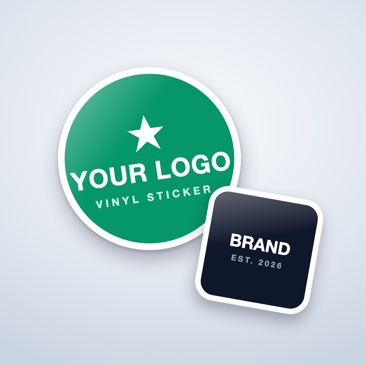 Custom Logo Vinyl Stickers — custom-printed in London