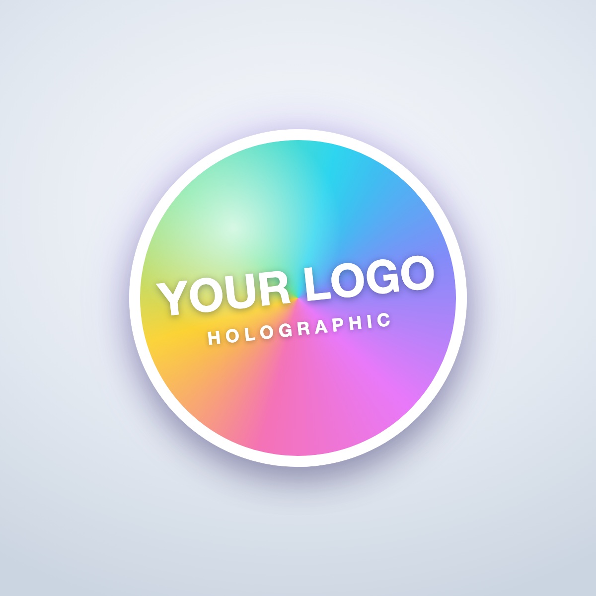 Holographic Custom Stickers — custom-printed in London