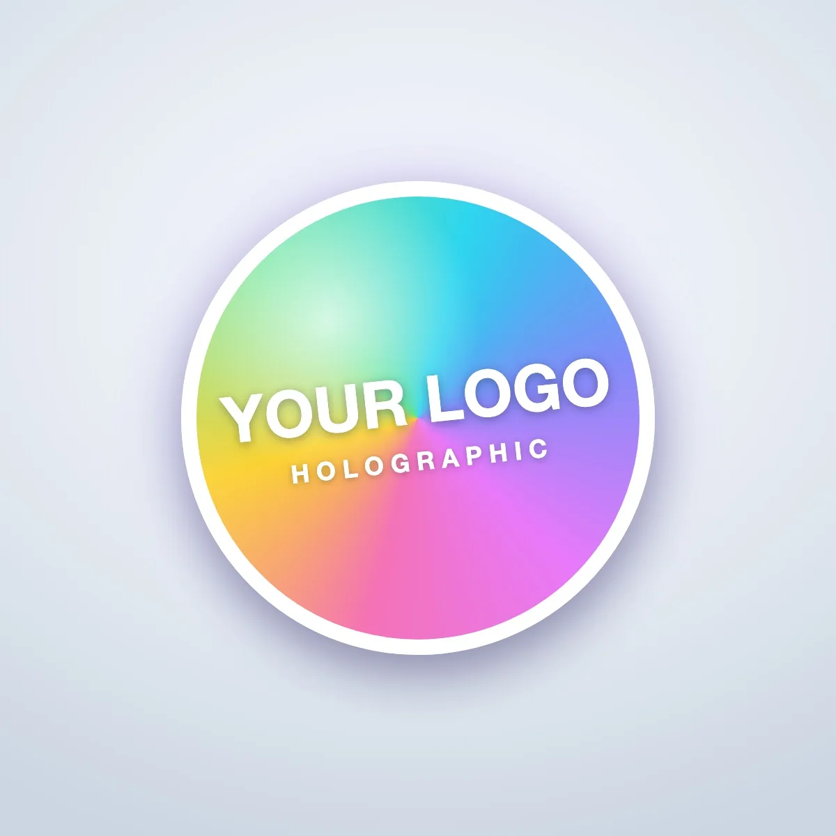 Holographic Custom Stickers — custom-printed in London