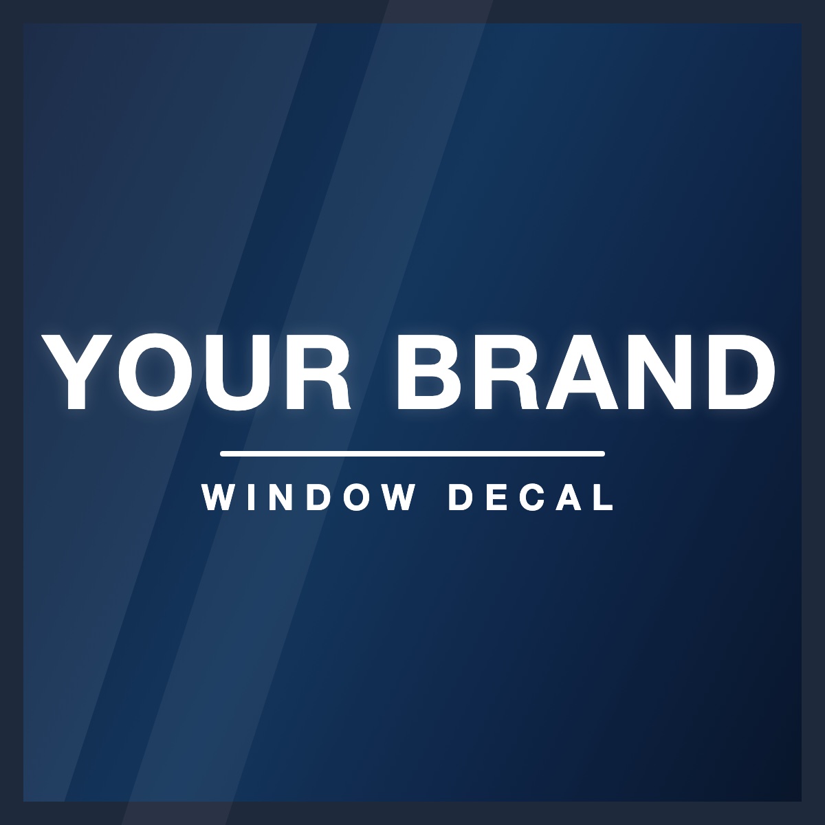 Large Vinyl Decals (Window / Wall) — custom-printed in London