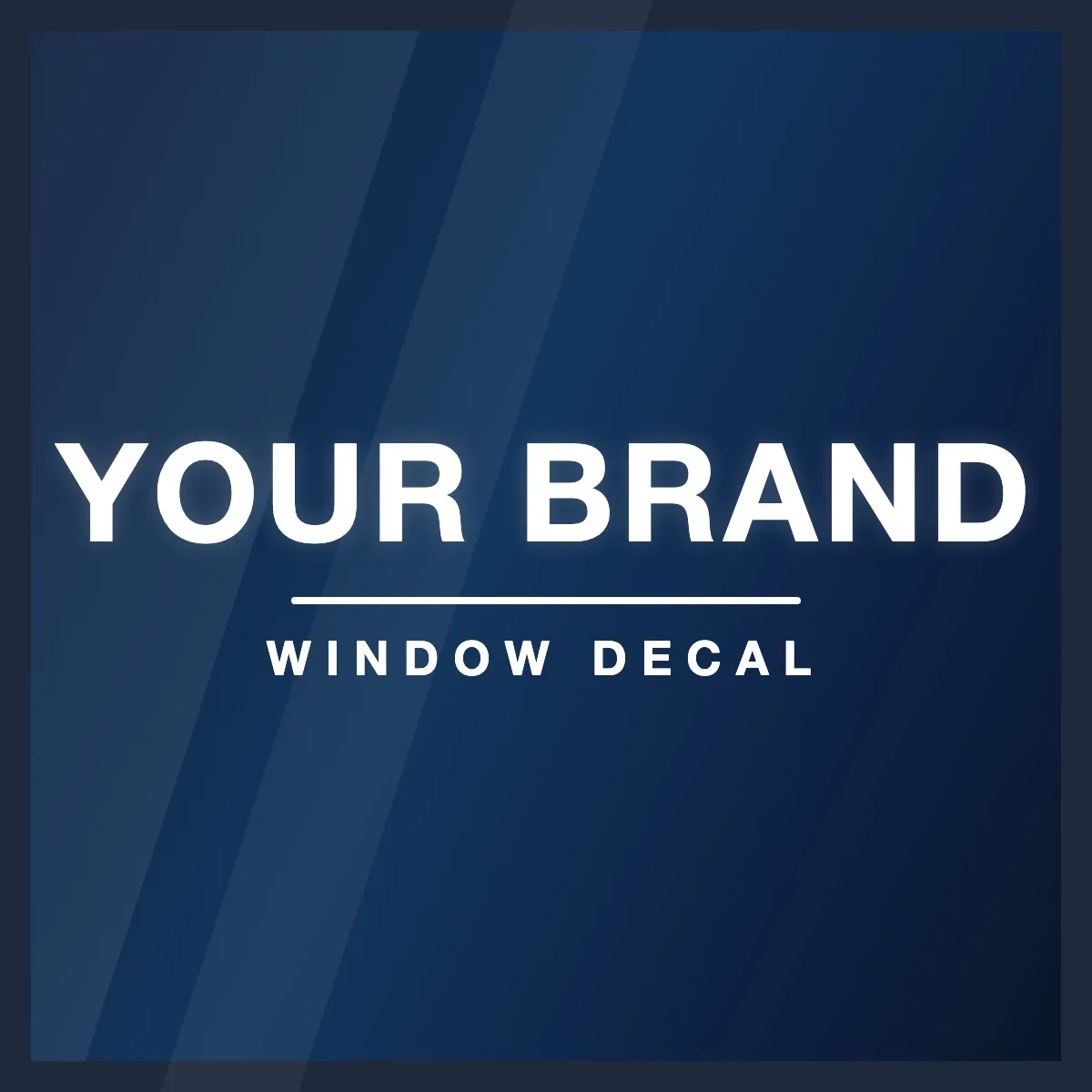 Large Vinyl Decals (Window / Wall) — custom-printed in London