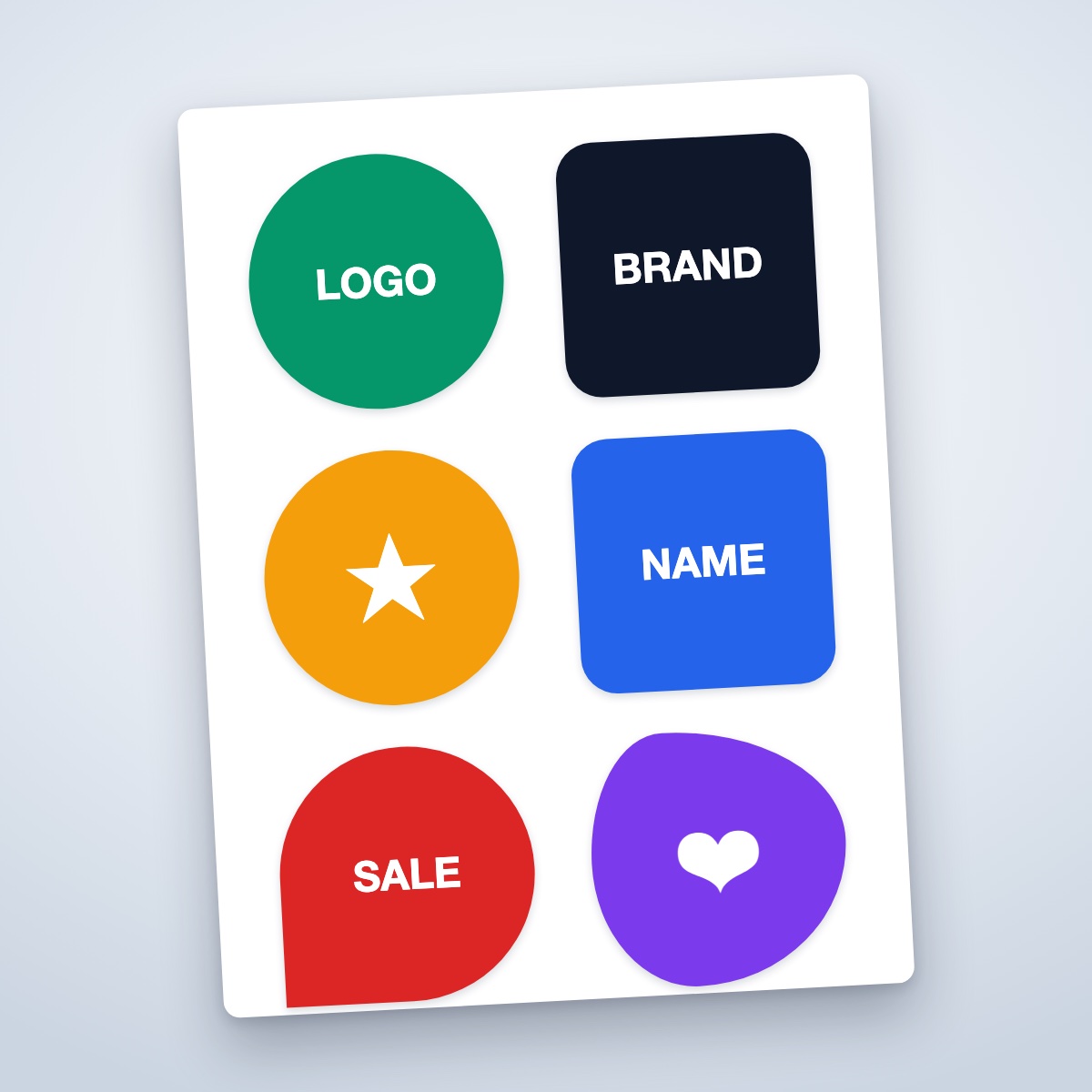 Custom Sticker Sheets (Mixed Designs) — custom-printed in London