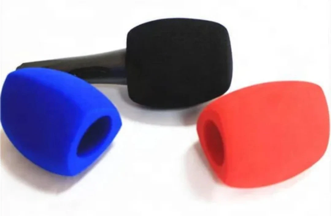 Custom Logo Triangle Sponge Microphone Windscreen
