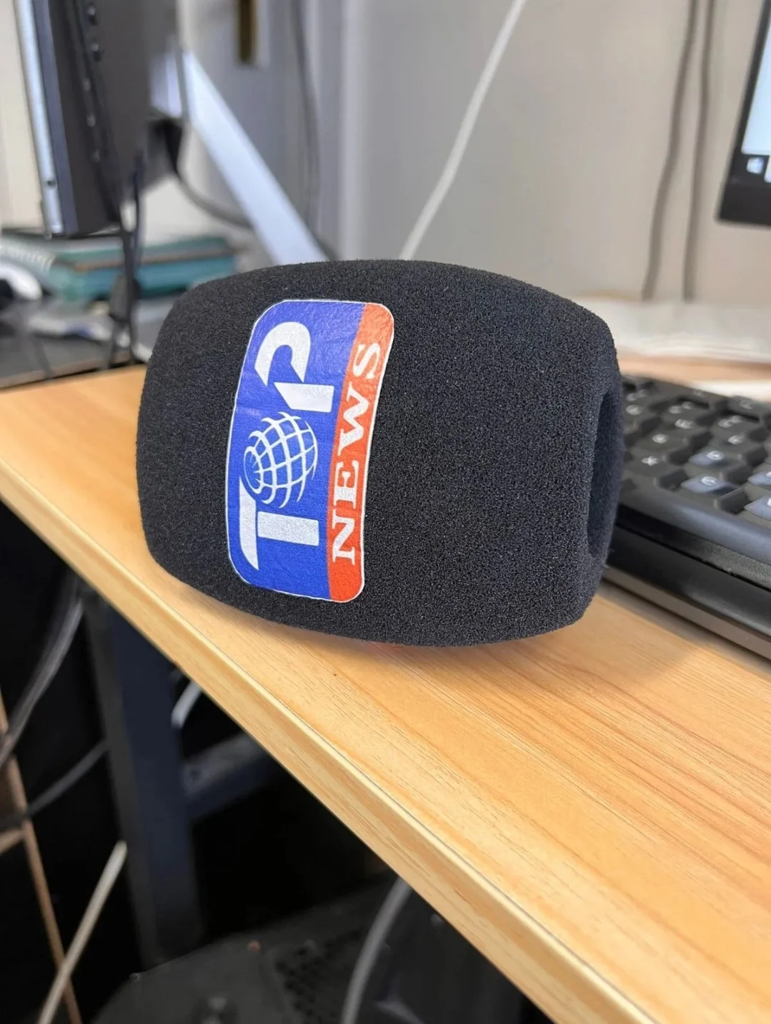 Triangle Mic Windscreen with custom logo print