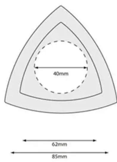 Triangle Microphone Windscreen detail view