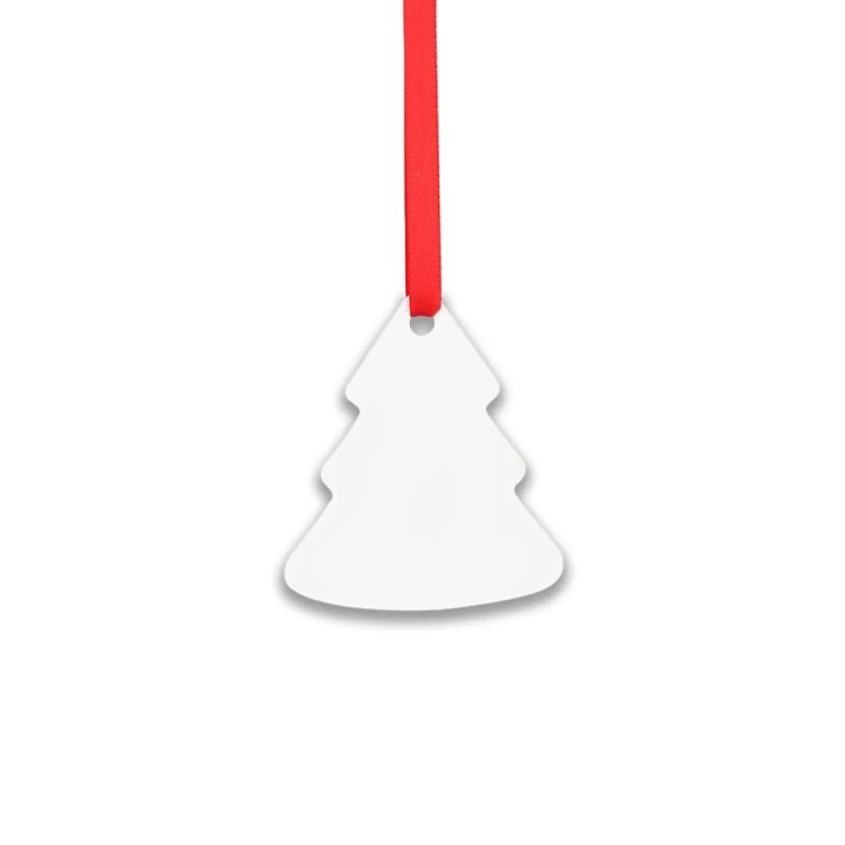 Personalised double-sided aluminium Christmas tree decoration
